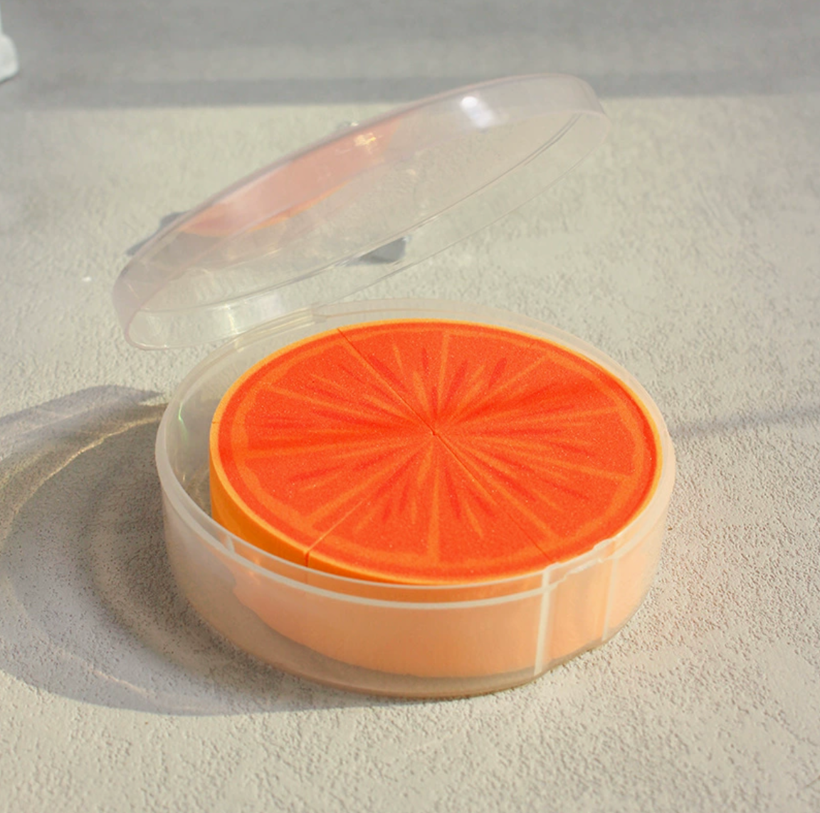 Orange Nugget Foundation Sponge Set – Luxury Make up Blender - 6 Pieces