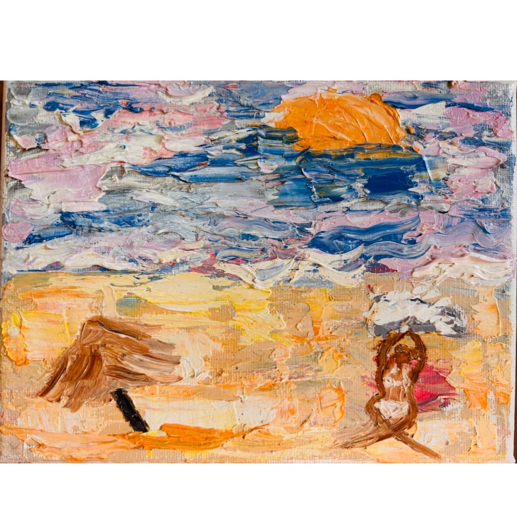 Before I Knew How to Paint Her — Abstract Palette Knife Painting