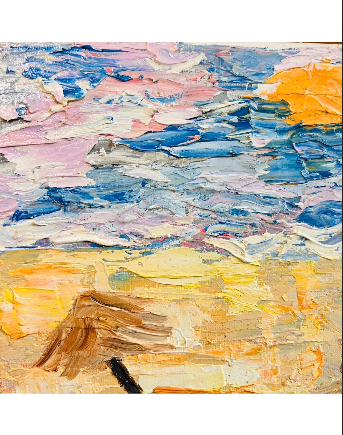 Before I Knew How to Paint Her — Abstract Palette Knife Painting