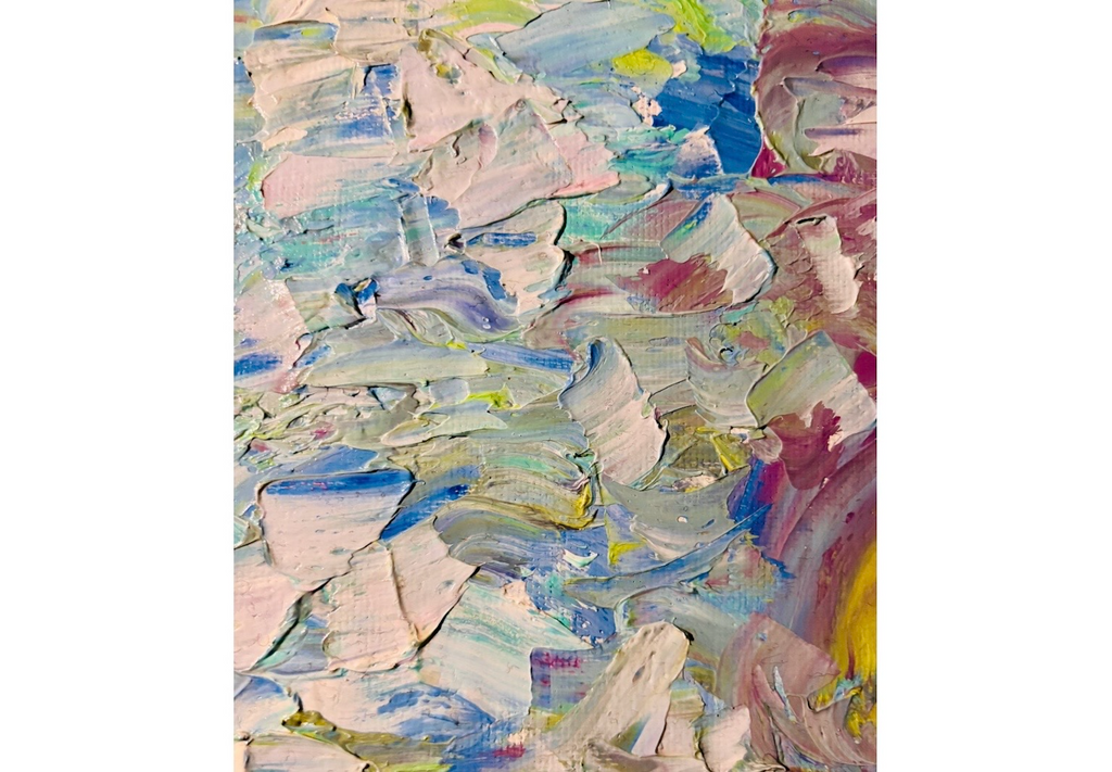 The One I Thought Of — Abstract Palette Knife Oil Painting