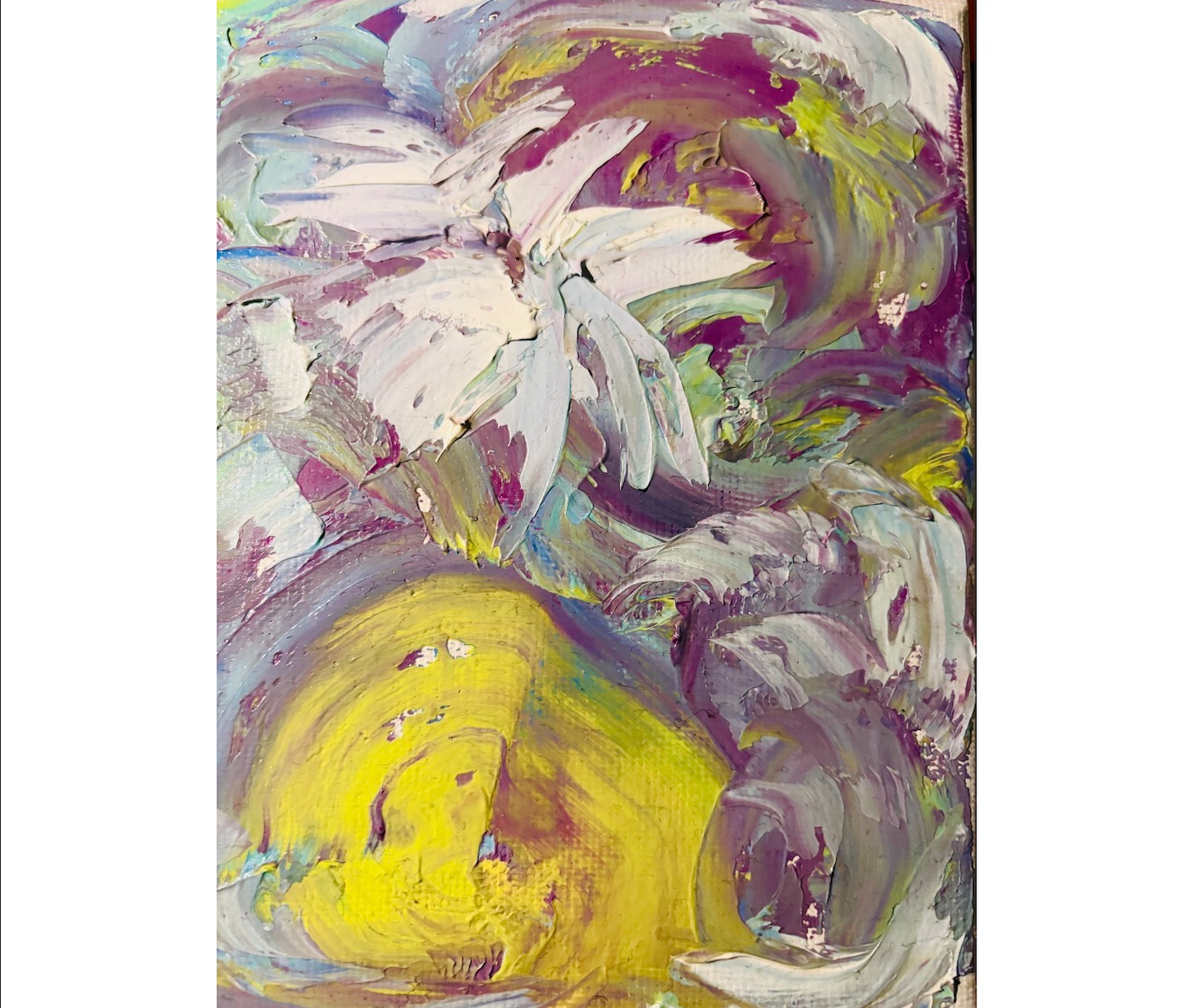 The One I Thought Of — Abstract Palette Knife Oil Painting
