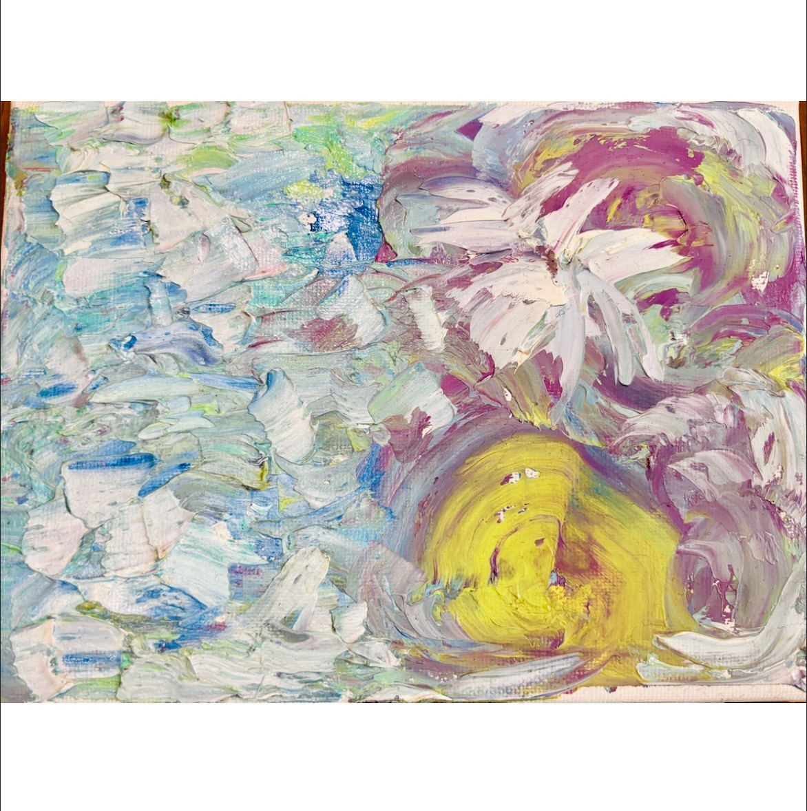 The One I Thought Of — Abstract Palette Knife Oil Painting
