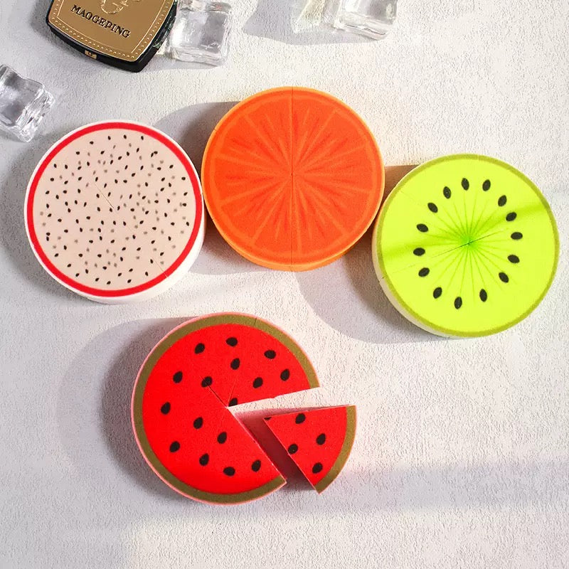 Orange Nugget Foundation Sponge Set – Luxury Make up Blender - 6 Pieces