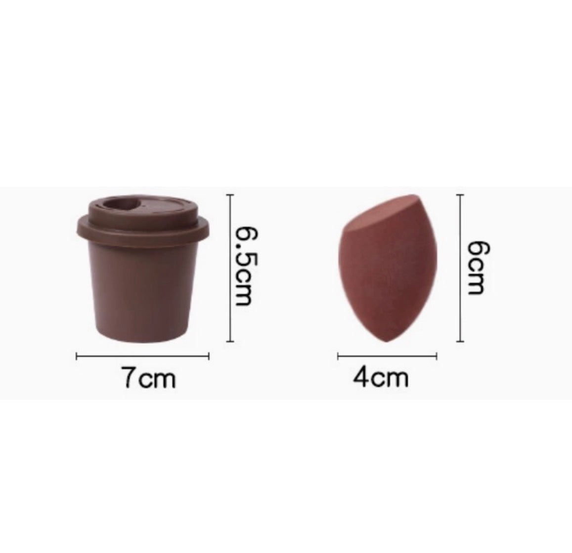 [Atelier]Morning Brew Teardrop Sponge Airbrushed Finish Cosmetic Puff Set – Iced Americano & Yuenyeung Edition