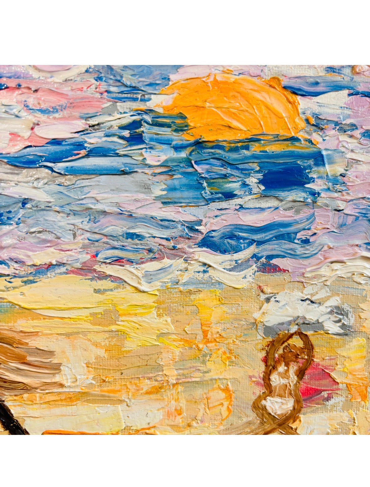 Before I Knew How to Paint Her — Abstract Palette Knife Painting