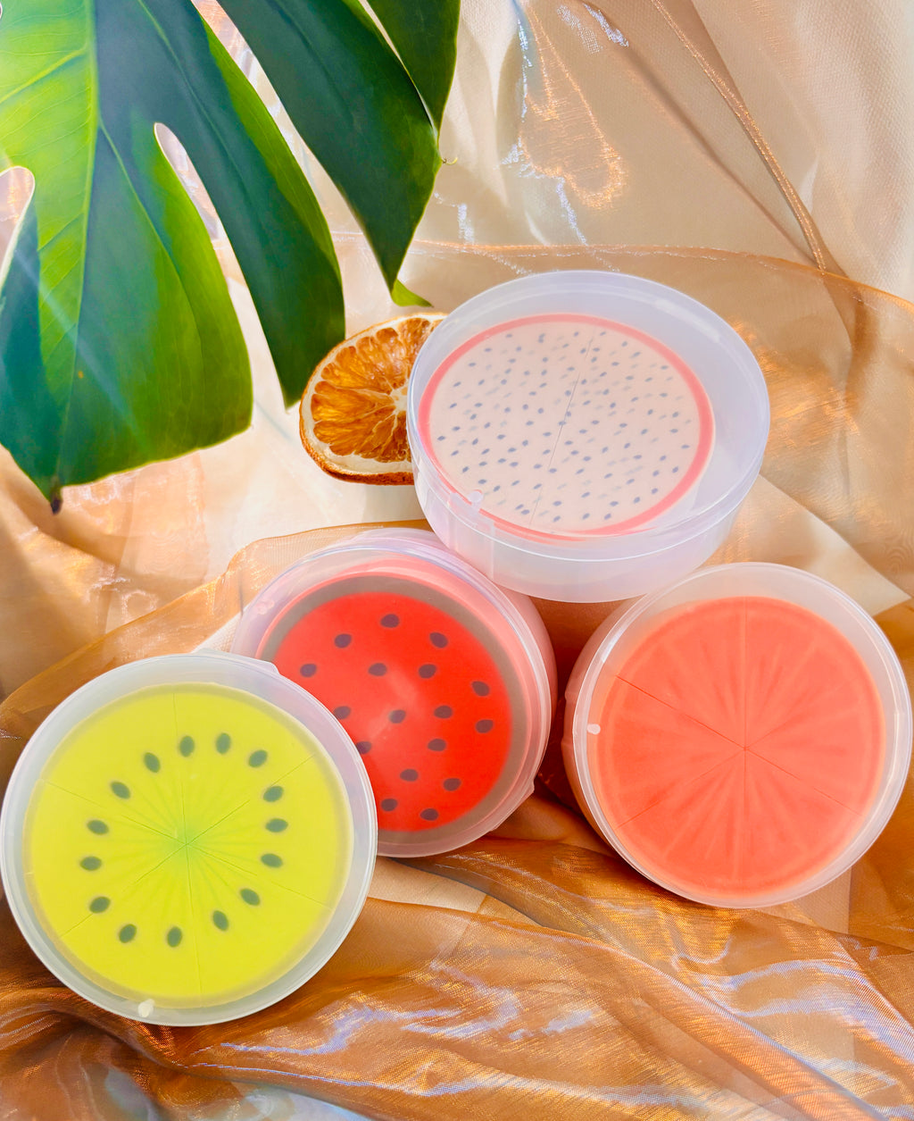 Orange Nugget Foundation Sponge Set – Luxury Make up Blender - 6 Pieces